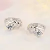 Brincos de Diamante Amor Brincos Simples Entrelaçados Amor Diamante Geométricos em Forma de Coração Brincos Brincos Brincos Brincos Brincos Brincos Brincos Brincos
