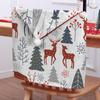 Funda de silla decorativa navideña exclusiva transfronteriza, funda de respaldo de silla de felpa corta, serie de imágenes de animales, se puede pedir una pieza