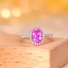 Influencer de Tiktok Transmite en Vivo un Anillo con Gema en Forma de Coco de Zafiro Rosa de 1.5 Quilates Hecho de Plata S925, Ofreciendo un Diseño Minimalista y de Lujo Ligero