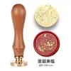 Capítulo Único Navideño Mango de Palo de Rosa Muñeco de Nieve Copo de Nieve Sello de Barniz de Fuego Juego Combinado Venta al por Mayor