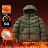 Chaqueta de algodón cálida de invierno para hombre transfronteriza, abrigo de algodón grueso de moda con cuello alto y corte holgado, ropa gruesa de algodón para hombre
