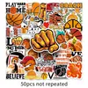 50 graffiti de baloncesto personalidad transfronterizo deportes creativo DIY monopatín teléfono móvil equipaje pegatinas impermeable