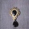 Pingente de gota d'água em liga para acessórios de joias DIY placa de flor em liga acessórios de cabelo bolsa roupa em estoque