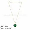 Colar Trevo de Quatro Folhas Van Cleef & Arpels CNC Versão Alta Madrepérola Branca Natural Banhado a Ouro 18K Real Prata Pura Colar de Dez Pétalas