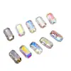 Cristal de Vidro Symphony Diamante Costurado à Mão K9 Formato Especial Fundo Pontiagudo Botões de Camisa Acessórios para Roupa Acessórios DIY Atacado