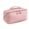 Bolsa de Almohada de PU para Mujer de Gran Capacidad Bolsa de Cosméticos Bolsa de Cosméticos Bandolera Bolsa de Cosméticos Bandolera de Viaje Bolsa de Aseo Bandolera