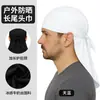 Boné de Ciclismo Makino Fox Bicicleta Poliéster Alta Elasticidade Cauda Longa Seda Gelada Chapéu Pirata Cor Sólida Lenço Esportivo Chapéu