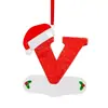 Decoraciones navideñas creativas transfronterizas con 26 adornos de letras, decoraciones navideñas y de Año Nuevo para el hogar