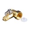 Purificador de Água de Cobre Entrada de Água Integrada Válvula de Esfera Três Vias Rosca de 4 Pontos para Conector de Válvula Três Vias de Engate Rápido de 3 Pontos Interruptor 434