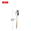 Faca, Garfo e Colher de Aço Inoxidável 304 Talheres Ocidentais Faca e Garfo para Bife de Hotel Colher de Chá Talheres de Aço Inoxidável Brilhante com Revestimento de Titânio Dourado