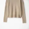 ZA AliExpress el más vendido comercio exterior transfronterizo estilo europeo y americano para mujer color liso cuello redondo suéter de punto versátil