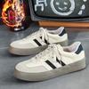 Zapatos de algodón de invierno para pareja retro entrenamiento alemán zapatos blancos para hombre 2024 nuevos zapatos para hombre con forro de vellón zapatos casuales Joker venta al por mayor
