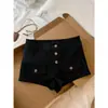 Shorts de trabajo retro de moda para mujer, nuevo estilo de verano, corte ajustado con diseño de bolsillo, tiro bajo, versátiles, hot pants que se ajustan a la cadera