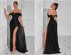 Popular Europeo y Americano Transfronterizo Top de Tubo de Lentejuelas Vestido Sexy Banquete Abertura Largo Ajustado Modelo Vestido de Noche