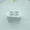 Brincos de Borboleta de Cristal Colorido de Bio-Porcelana Brincos Coloridos Hipoalergênicos Piercing de Orelha de Porcelana Pura Tarraxas Anti-Alergia