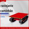 Pequeno caminhão plataforma elétrica de controle remoto com esteira rolante, estufa, pomar agrícola, canteiro de obras, transporte de carga, caminhão de rotatividade
