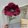Eva Simulada Flor Papoula Única Estilo Pintura a Óleo Alice Arranjo de Flores Display de Móveis de Casamento Flor Artificial Papoula Íris
