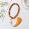 Pulseira de Raiz de Bodhi Jade Branco Degradê de Mão com Franja de Borla Anel Corrente Pulseira Wen Brinquedo Masculino Placa de Contas de Bodhi Brinquedo Bodhi Crianças