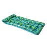 Colchoneta Flotante Inflable de 21 Orificios con Estampado de Hojas para Adultos, Hamaca Plegable Flotador de Playa