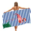 Toallas de Baño Transfronterizas, Toallas tipo Chal de Playa Absorbentes y de Secado Rápido, Toallas de Playa Impresas Digitalmente, Toallas Grandes Personalizadas, Venta al por Mayor de Fábrica