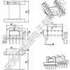 Estrutura de Transformador Efd20 Estrutura de Baquelite Efd21 Bobina de Estrutura de Alta Frequência Pino Horizontal 6+6