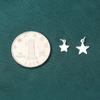 Accesorios de joyería de plata s925 estrella pequeña estrella de cinco puntas colgante pequeño diy material para pulsera con cuentas accesorios