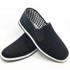 Sapatos de Pano Old Beijing Duráveis para Homens, Sapatos de Solado Grosso de Verão, Sapatos Casuais Slip-On Masculinos, Sapatos Masculinos de Cano Baixo