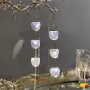 2024 Estilo Coreano Simple Moda Amor Perla Borla Larga Hilo para Oreja Temperamento Nicho Sentido del Diseño Sentido Avanzado Dulce