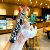 Llavero de Oso Pintado al Óleo Colgante de Campana para Aliviar el Estrés Regalo Venta Directa de Fábrica Mismo Estilo que Xiaohongshu Regalo Lindo y Divertido