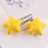 Estrela Colorida de Cinco Pontas Gorda Acrílico Cor Sólida Contas Soltas DIY Corrente de Celular Material Artesanal Acessórios de Joia Pingente