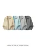 Cárdigan de punto con cremallera de alta gama retro, suéter con solapa para hombre y mujer, otoño invierno, nueva marca de moda, para pareja, suéter casual holgado de punto