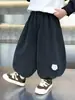 Calças de Outono para Meninos 2026 Novas Estilosas Largas Joggers Estilo Coreano Versáteis Calças Harem Moda Infantil Calças Longas