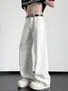 Jeans tie-dye de estilo americano para hombre, corte limpio de calle, nuevos y modernos para 2026, pantalones casuales de pierna recta, ajuste holgado