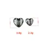 Botones Metálicos de Lujo Ligero con Forma de Corazón y Pedrería, Botones Metálicos Vintage de Alta Gama para Abrigos y Cárdigans