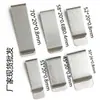Carteira Criativa de Aço Inoxidável Carteira Simples de Metal Clip para Notas e Cartões Masculina e Feminina com LOGOTIPO a Laser