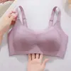 Ropa Interior de Nuevo Estilo para Mujer en Verano, Delgada, Cómoda, Transpirable, Anti-Caída, Reductora de Busto, Sin Costuras, Sujetador Push-Up de Talla Grande