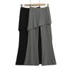 Atuendo de Pantalones Falsos de Dos Piezas Dulce y Picante para Chicas Atrevidas con Pantalones de Campana con Atar Verano 2025 Elásticos Ajustados Adelgazantes de Moda
