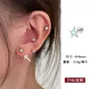 Novos Brincos de Tarraxa Estrela Estilo Doce Cool para Mulheres Design de Nicho Sensação de Alto Padrão Tarraxas de Osso da Orelha com Zircônia Brinco Exquisito Versátil Fashion