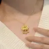 Collar de Candado de Fortuna y Paz para Mujer, Nuevo Estilo Chino Diseño Hueco Colgante de Candado de Longevidad Cadena para Clavícula, Dropshipping de Tiktok