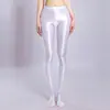 Elásticos Altos, Brillantes, Sedosos, Talla Grande, Entrepierna Abierta, Pantalones de Nueve Puntos, Moldeadores del Cuerpo, Realzadores de Glúteos tipo Durazno, Sexys, Transparentes, Delgados, Transpirables