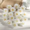 Flores Artificiales de Rosa de Té de 5cm Flores de Rosa Pequeñas Accesorios para Pasadores DIY Fabricación de Guirnaldas de Novia Flor al por Mayor