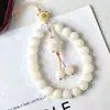 Flor Flotante Verde Hilo de Bodhi Cadena para Teléfono Móvil Lanyard Llavero Colgante Exquisito para Coche Lanyard para Funda de Teléfono Móvil Bodhi