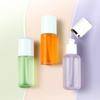 Frasco borrifador cilíndrico de parede grossa em plástico PETG, 20 ~ 150ml, frasco secundário para maquiagem e cuidados com a pele, transparente, frasco borrifador de alta qualidade