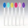 Cepillo nasal de silicona de doble cara para limpiar poros externos y puntos negros, cepillo de limpieza nasal, herramienta de belleza portátil para el hogar y los viajes