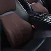 Encosto de cabeça para assento de carro em couro perfurado e respirável, travesseiro de pescoço, suporte cervical para uso no carro, espuma viscoelástica com memória de forma, encosto de assento confortável