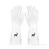 Guantes de Lavado para Platos Impresos para el Hogar al por Mayor para Mujeres y Hombres, Impermeables de Cocina Antideslizantes de Goma Plástico para Lavandería Anti-quemaduras para Cepillar Platos Lavar Verduras