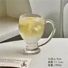 Caneca de Cerveja Criativa para Uso Doméstico, Xícara de Café Espessa com Alça, Copo de Vidro para Cerveja Artesanal e Vinho de Trigo, Copo de Vidro para Suco e Bebidas Geladas