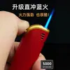Carcasa de hierro metálico encendedor a prueba de viento esmerilado publicidad personalizada inflable creativo a prueba de viento al por mayor súper rentable