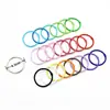 Suministro de Fábrica Tarjeta de Color Laca para Hornear de 30 mm Anillo de Color Anillo de Metal para Tarjeta Color Caramelo Anillo para Colgar Juguete Llavero