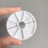 Herramientas para decoración de uñas 12 discos pequeños caja de almacenamiento de joyas de perlas de diamantes de imitación DIY plato giratorio suministros para decoración de uñas al por mayor